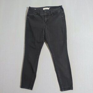 Torrid Denim women's size 12S dark grey jeggings ankle crop stretchy high rise